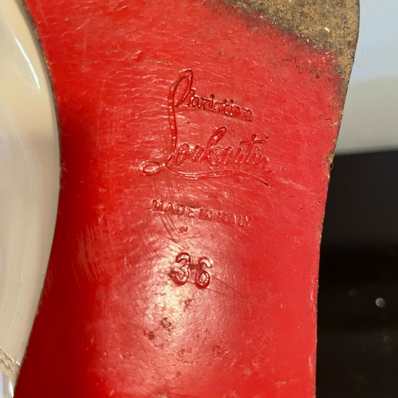 **SOLD** Christian Louboutin patent leather lace up shoe - Picture 6 of 6